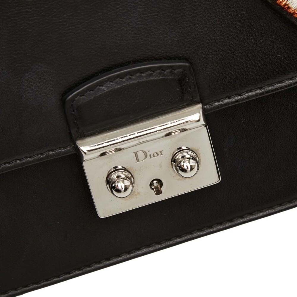CHRISTIAN DIOR Black Leather Shoulder Bag - Picture 8 of 12